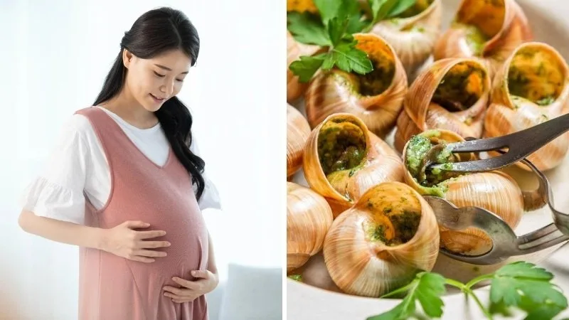 Mẹ bầu nên chọn ốc còn tươi, sơ chế bằng dụng cụ riêng và nấu chín sâu trước khi sử dụng.